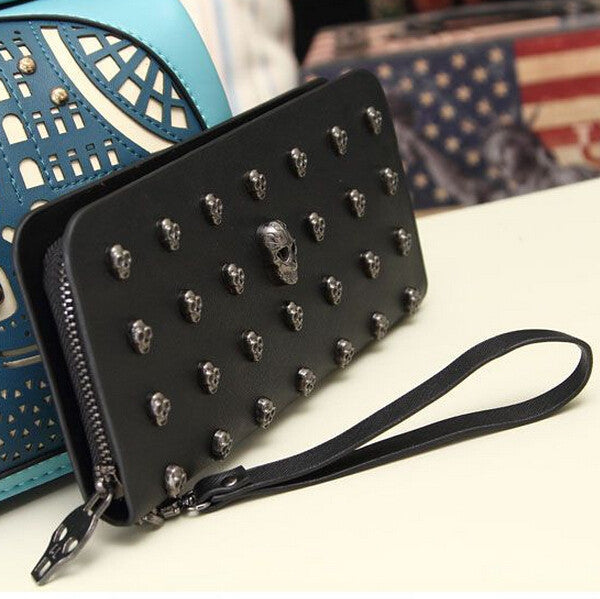 Skull Pattern Women Clutch Wallet