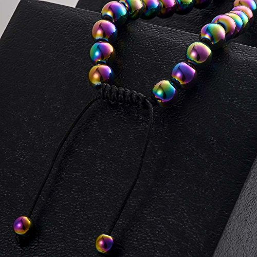 Sea Turtle Rainbow Hematite Bracelet