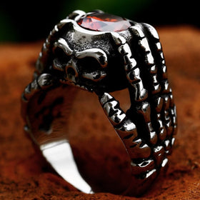 Skull Hand Bones Ring