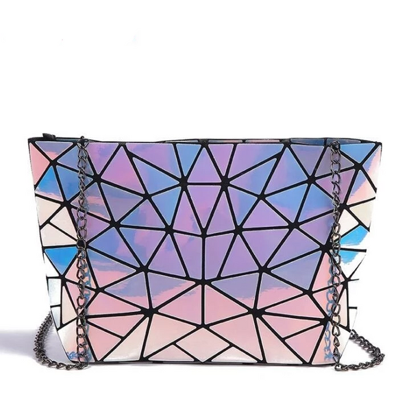 LUMINOUS ABSTRACT SEA TURTLE SHELL COLOR CHANGING CROSSBODY BAG