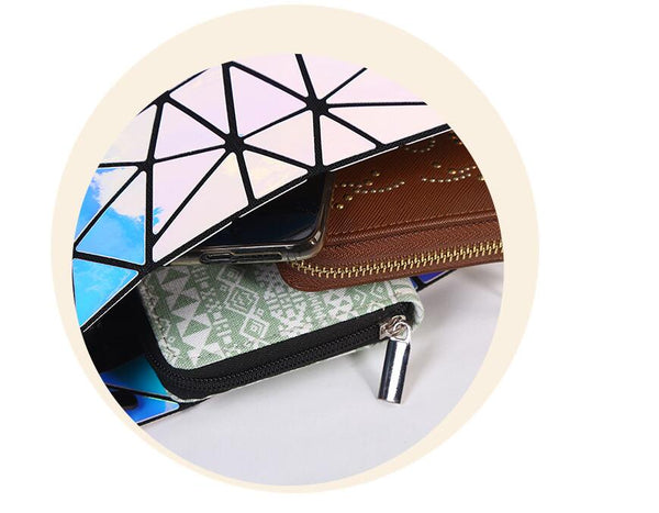 LUMINOUS ABSTRACT SEA TURTLE SHELL COLOR CHANGING CROSSBODY BAG