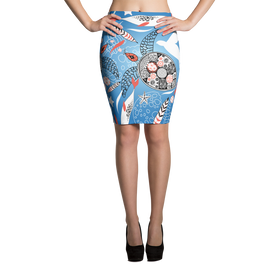 Sea Turtle Pencil Skirt