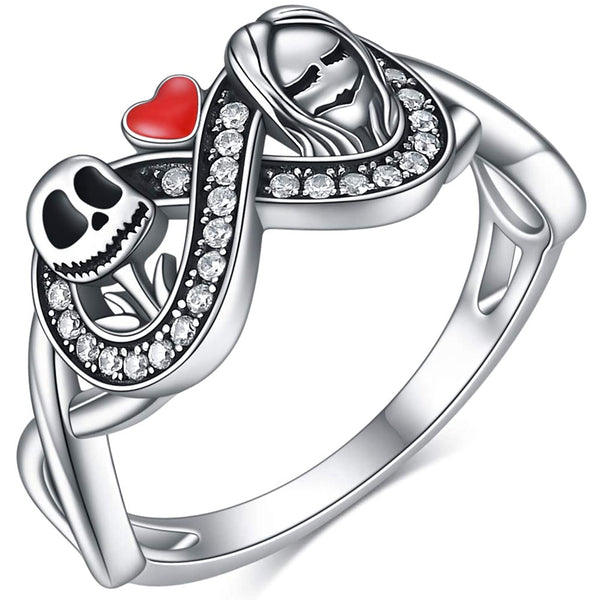 925 Silver Skeleton Skull Ring
