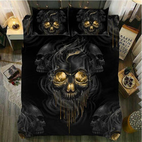 Melting Skull Duvet Cover Set