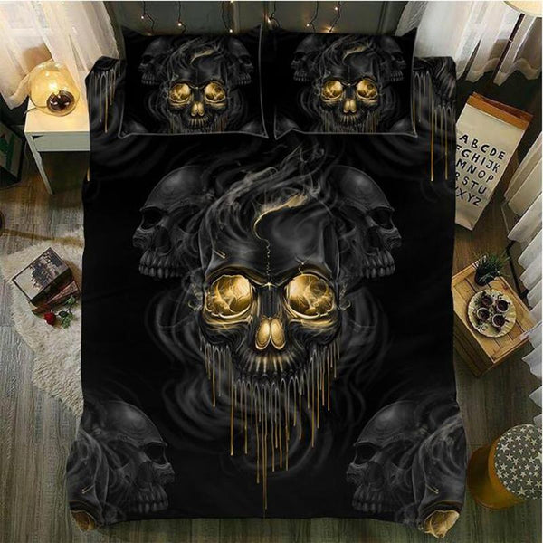 Melting Skull Duvet Cover Set