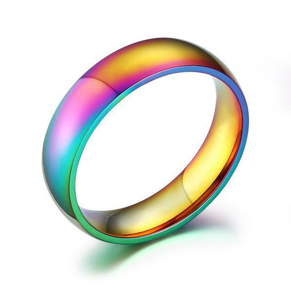 Rainbow Titanium Ring - Free Shipping!