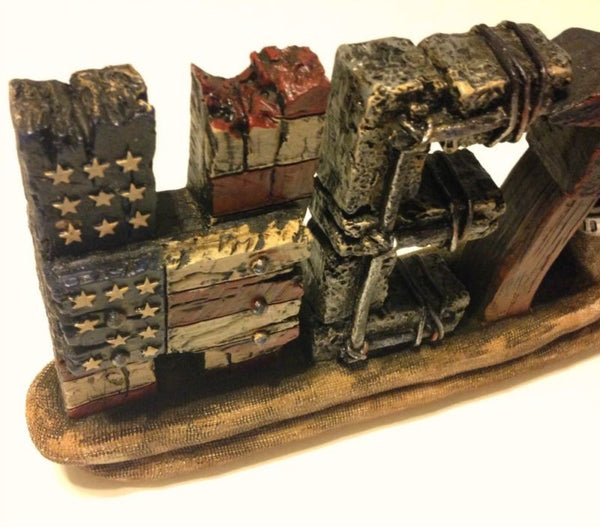 Fireman Fire & Rescue Hero Statue - Free Shipping