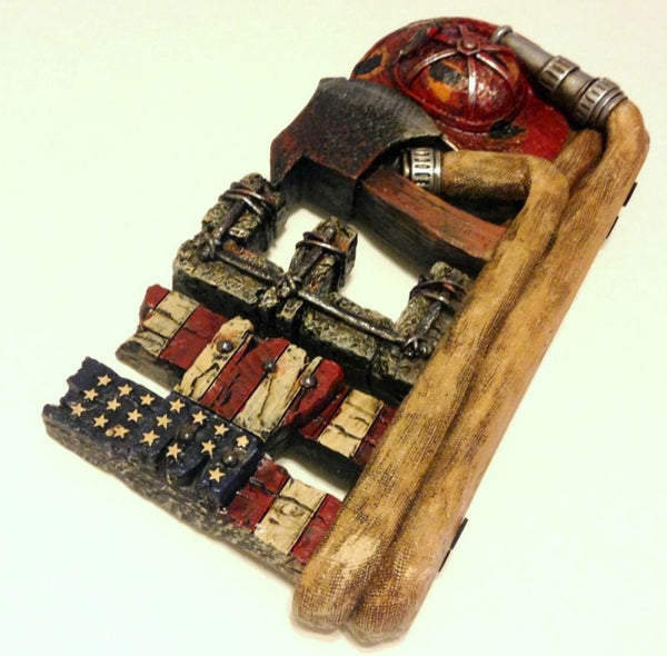 Fireman Fire & Rescue Hero Statue - Free Shipping