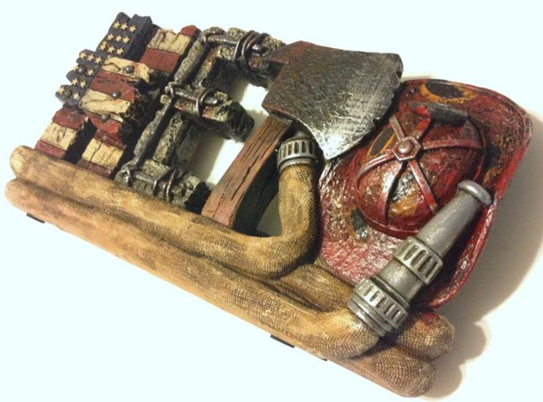 Fireman Fire & Rescue Hero Statue - Free Shipping