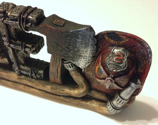 Fireman Fire & Rescue Hero Statue - Free Shipping