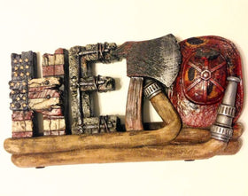 Fireman Fire & Rescue Hero Statue - Free Shipping