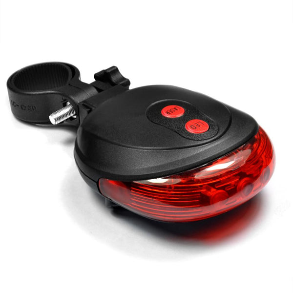 LASER + LED FLASHING LAMP REAR LIGHT CYCLING BICYCLE BIKE- Free Shipping