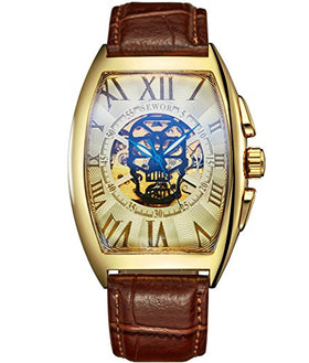 Men Skull Skeleton Mechanical Wrist Watch
