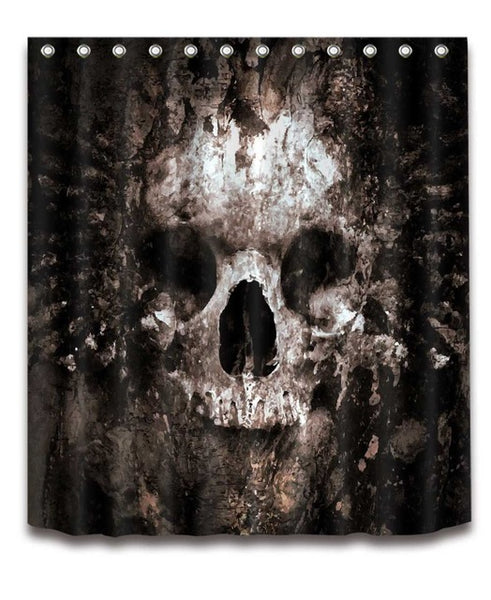 Rotten Skull Shower Curtain