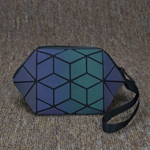 Abstract Sea Turtle Shell Luminous Makeup Bag