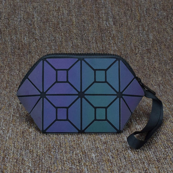 Abstract Sea Turtle Shell Luminous Makeup Bag