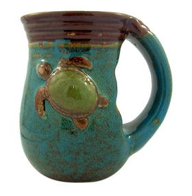 Sea Turtle Design Handwarmer Coffee Cup, 18 Ounce