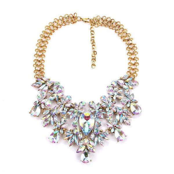 Women Fashion Luxury Choker Gem Statement Necklace