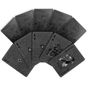 Black Skull Waterproof Deck Playing Cards