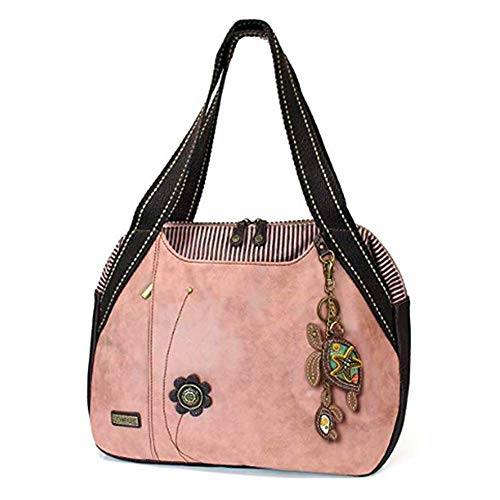 Dust Rose Sea Turtle Handbag with Key Fob