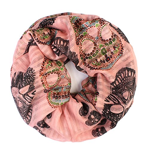 Sugar Skull Print Scarf Wrap