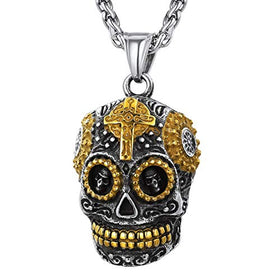 Stainless Steel Gothic Skull Necklace