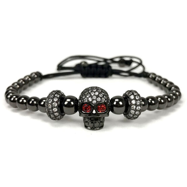 Unisex Skull Charm Bracelet