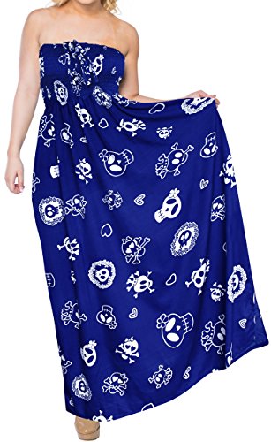 Skull Maxi Skirt Backless Sundress