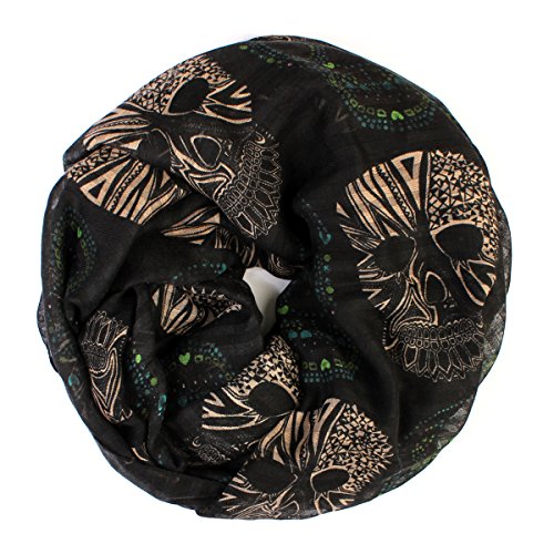 Sugar Skull Print Scarf Wrap