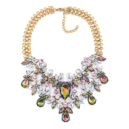 Women Fashion Luxury Choker Gem Statement Necklace