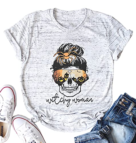 Witchy Woman Skull Tshirt