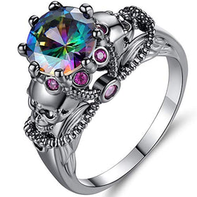 Retro Vintage Skull Gothic Statement Ring