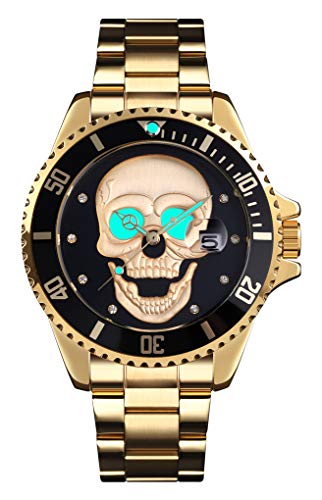 Men Skull Luminous Watch