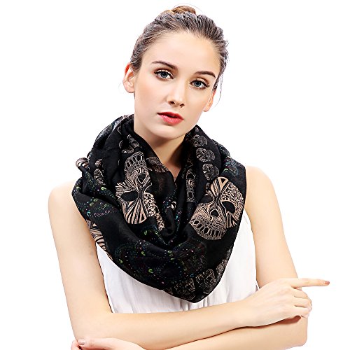 Sugar Skull Print Women's Infinity Scarf