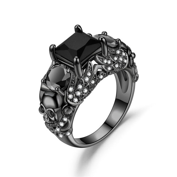 Skull Angel Wing Ring