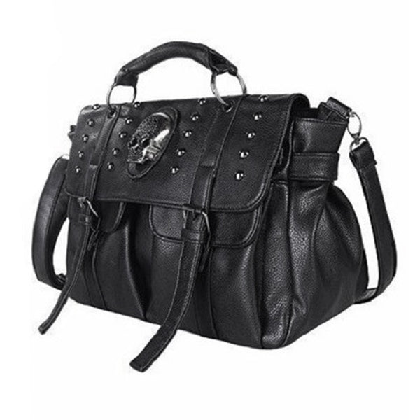 Skull Rivet Shoulder Bag