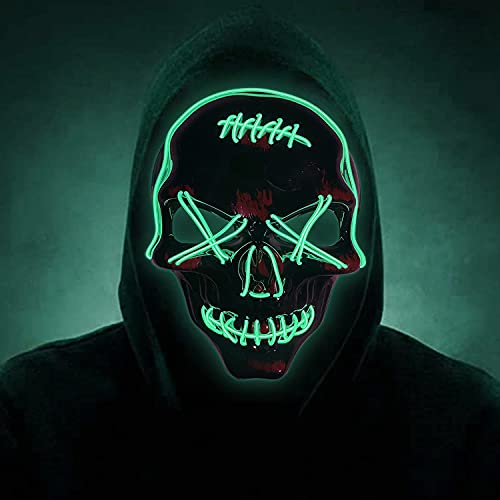 Skull Purge LED Light Up Mask