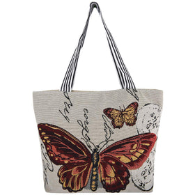 Canvas Butterfly Travel Tote Bag