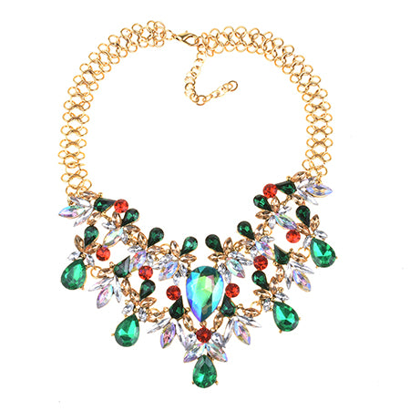 Women Fashion Luxury Choker Gem Statement Necklace