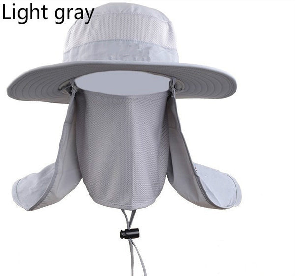 Wide Brim Fishing Hat with Rear and Face Veil - Free Shipping