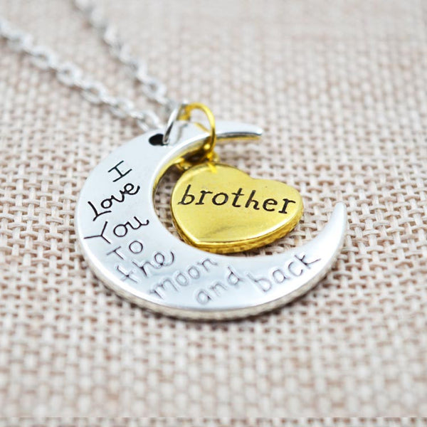 I Love You To The Moon And Back Silver Necklace - Free, Just Pay Shipping!